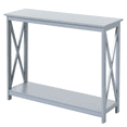 thumbnail image 1 of HOMCOM Table Console à 2 Niveaux Table d'Appoint de Sofa avec Tablette de Rangement pour Entrée, 1 of 10