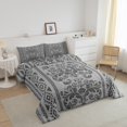 thumbnail image 3 of Erosebridal Bohomian Damask Bedding Queen Comforter Set, Aztec Floral Down Comforter, Geometric Decor, Reversible, 3 of 7