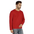 thumbnail image 2 of Inkmeso Men's Long Sleeve Cotton Basic Shirt Lightweight Solid T-Shirts, 2 of 7