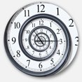 thumbnail image 1 of Designart « Spirale du Temps Analogique Murale » Horloge Murale Moderne, 1 of 6