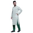 thumbnail image 2 of Atasi Kurta Pyjama de Fête pour Hommes Col Mandarin Manches Longues Kurta Pyjama Ethnique, 2 of 5