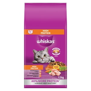 Whiskas Protéines hautes avec véritable poulet à sec Cat Food