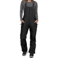thumbnail image 1 of Womens Snow Bibs Waterproof Insulated Bib Snow Pants Ripstop Ski Pants Snowboard Overalls Gray 3XL, 1 of 6