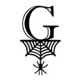 thumbnail image 2 of Spider Halloween Decoration Hang Tag Set with 26 Iron Letters 5.3 cm x 9 cm, Black Rope Included, 2 of 4
