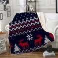 thumbnail image 1 of Agiferg Winter Christmas Pattern Wear Cap Home Blanket Children's Blanket Hooded Shawl, 1 of 3