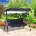 thumbnail image 2 of Outdoor Sunscreen Chair, Waterproof Garden Bench, Foldable Lightweight Design, Modern Rattan Style, for Patio Deck, Uv Protection, Durable Wicker Material, Compact Storage, for Relaxing,, 2 of 7