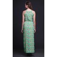 thumbnail image 4 of Bimba Floral Ladies Crew Neck Waist String Print Maxi Dress with Side Slits Summer Wear-XX-Large, 4 of 6