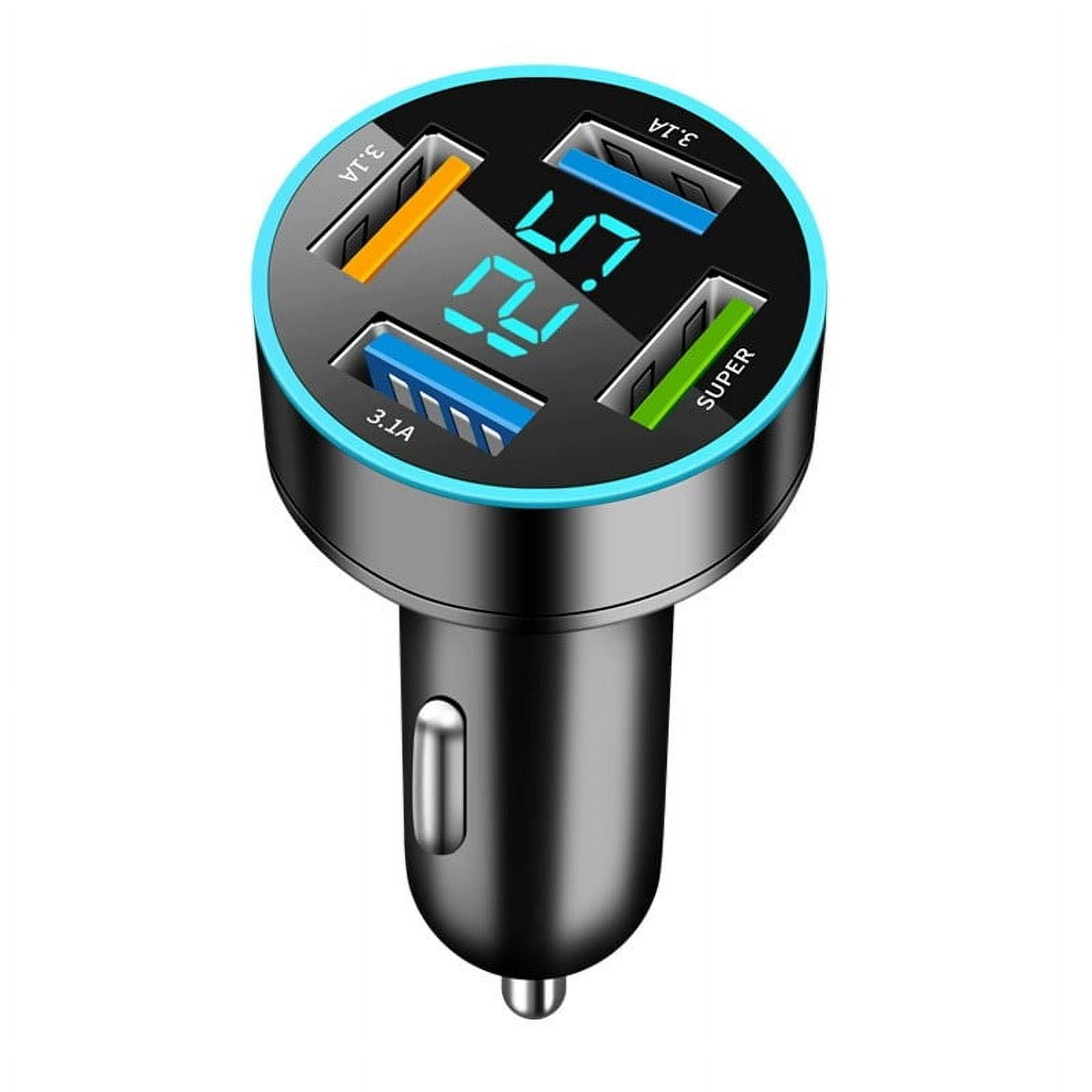 Birdeem Car Charger Adapter, Usb Car Charger, 66W Car Fast Charger Charge Lighter Adapters 4-Ports Qc 3.0 Usb P2C4, Fast Car Charger, Car Charger Fast Charge, Usb Fast Charger, Usb Car Adapter