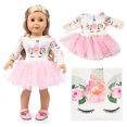 thumbnail image 3 of 4 Pcs Robe de Poupée Créative Adorable Vêtements de Poupée Accessoires de Poupée pour Poupée Fille de 18 Pieds', 3 of 10