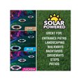 thumbnail image 3 of Refurbished As Seen On Tv Bell + Howell Solar Powered Mosaic Disk Light With Auto On/Off Lighting And Weatherproof - 4 Pack - Fuchsia PINK ONE SIZE, 3 of 4