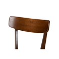 thumbnail image 5 of Baxton Studio Reba Mid-Century Modern Light Beige Fabric Upholstered and Walnut Brown Finished Wood 5-Piece Dining Set with Faux Marble Dining Table, 5 of 5