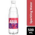 thumbnail image 3 of Aha Raspberry + Acai Sparkling Water Bottle, 500 mL, 3 of 7