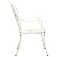 thumbnail image 3 of vidaXL 5 Piece Bistro Set Cast Aluminium White, 3 of 5
