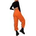 thumbnail image 3 of Innerwin Jogger Pants With Pockets Women Trousers Sports Solid Color Lounge Sweatpants Orange L, 3 of 4