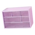 thumbnail image 2 of 3 Layers Desktop Drawer Storage Box 6 Grids Jewelry Beauty Lens Organization Box for Small Items Purple, 2 of 10