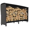 thumbnail image 1 of Outsunny 6ft Firewood Rack with Cover Wood Storage Holder Black, 1 of 10