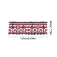 thumbnail image 3 of Independence Day Gnome Kitchen Window Valance Rod Pocket Polyester Curtain for Party and Home Decor, 3 of 6
