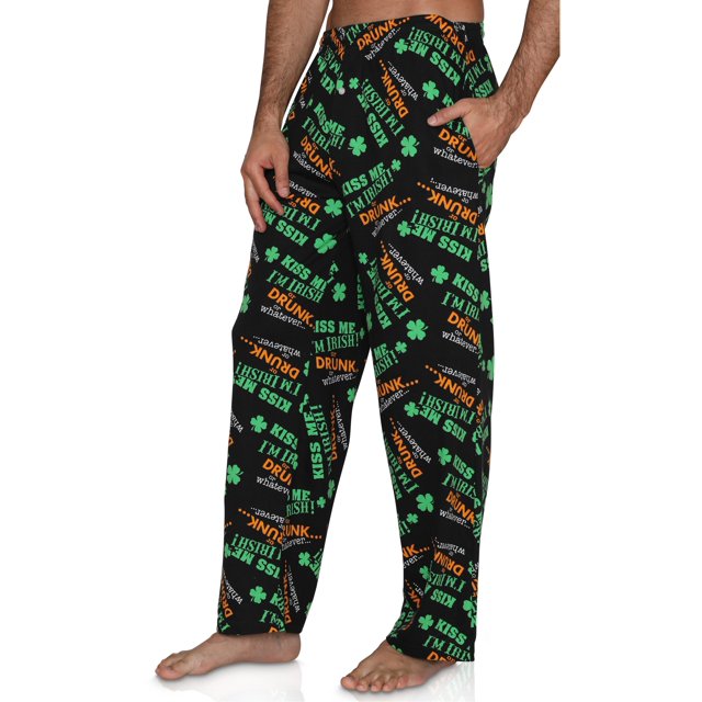 Fun Boxers Pantalons de Pyjama et de Détente Imprimés Chanceux pour Hommes