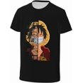 thumbnail image 3 of One Piece Anime Garçons Filles T-Shirt à Imprimé Graphique 3D Col Ras du Cou Manches Courtes T-Shirts Enfants Chandails Fantaisie 6-14 Ans, 3 of 8