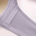 thumbnail image 4 of TIMIFIS Bras for Women Full Coverages Fashion Solid Color Gathered Together Large Size Daily Bra Underwear No Rims, 4 of 5