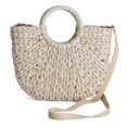 thumbnail image 4 of CHUANK Straw Crossbody Bag with Handle - Straw Purse (Natural), 4 of 4