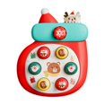 thumbnail image 2 of SIYTUAU Christmas Sensory Toy For Infants Handheld Play Pattern Exploration Eye Hand Coordination Activity Red Plastic Material Holiday Themed Gift For Babies 0-2 Years, 2 of 8