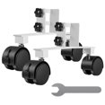 thumbnail image 1 of 2Pcs Feet for Infrared Heaters with Brake Switch  Infrared Heaters Feet Sturdy Bracket Feet For Free Standing Infrared Heaters Fits For Office Home Flat, 1 of 9