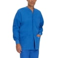thumbnail image 1 of Landau Vestes de Gommage 5 Poches pour Hommes - Coupe Classique Décontractée, Col Rond, Boutons Pression, Gommages d'Échauffement 7551, 1 of 6