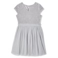 thumbnail image 2 of George Girls' Velour and Mesh Dress, 2 of 2