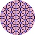 thumbnail image 1 of Ahgly Tapis Rond Lavable en Machine Intérieur Transitionnel Violet Jam Violet, 3 Pieds Rond, 1 of 7