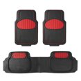 thumbnail image 1 of Universal Auto Floor Mats Full Set 3pcs For Car SUV Vans - 7 Colors Available, 1 of 5
