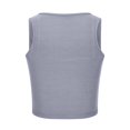 thumbnail image 5 of Timegard Tank Tops for Women Ribbed Square Neck Sleeveless Slim Comfy Cropped Tops Tee Summer Fashion, 5 of 5