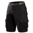 thumbnail image 1 of Styesk Mens Shorts Man Solid Color Workwear Multi-pocket Fifth Pants Large Size Fashion Fallow Straight-leg Pants, 1 of 2