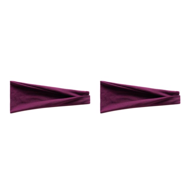 Wweixi Elastic Hair Bands For Comfort And High Elasticity Sweat Absorption 23purplish red 1 2Set