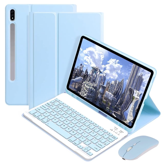 Tab S9 Series Étui de Protection pour Tablette avec Clavier et Souris Touches ABS 80