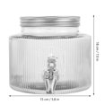 thumbnail image 4 of 2.8L Glass Drink Dispenser Jar with Tap for Beverage Storage, 4 of 8