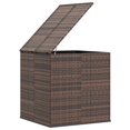 thumbnail image 2 of vidaXL Garden Cushion Box PE Rattan 100x97.5x104 cm Brown, 2 of 4