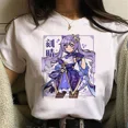 thumbnail image 1 of Women's Genshin Impact Short Sleeve T-Shirt Round Neck Regular Fit Polyester, 1 of 9