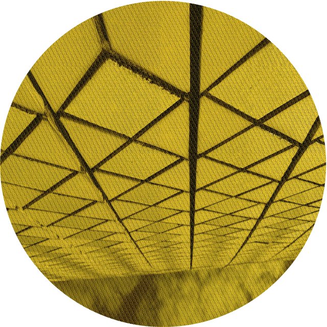 Ahgly Company Machine Washable Indoor Round Transitional Dark Yellow Green Area Rugs, 3' Round