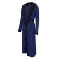 thumbnail image 4 of Intimates Men's Winter Plush Lengthened Shawl Bathrobe Home Clothes Long Sleeved Robe Coat XXXL, 4 of 5