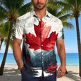 thumbnail image 2 of Pisexur Shirts for Man T Hommes Mode Décontractée Col Rabattu Imprimé Manches Courtes Chemise Boutonnée Blouse Marine,5TG Chemises de Golf Hommes & Chemises Hommes, 2 of 7