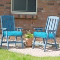 thumbnail image 4 of Costway 2 Pcs Coussins d'Assise pour Chaise de Patio 21 Pouces x 21 Pouces Intérieur/extérieur Turquoise, 4 of 10