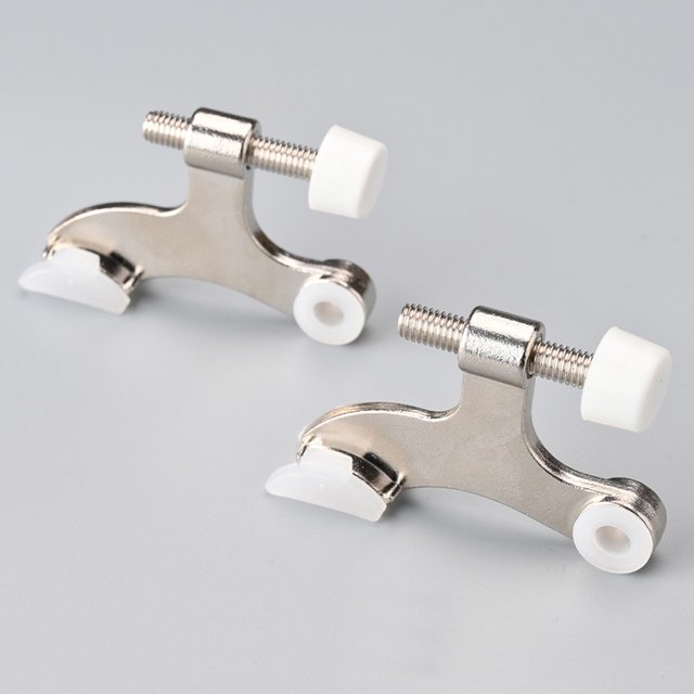 Lefu 2X Heavy Duty Adjustable Hinge Pin Door Stopper with Rubber Bumper Tips Hardware