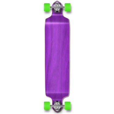 Yocaher Checker Graphique Professionnel Vitesse Drop Down Teinté Longboard Complet (Complete-Drop Down-06-Purple)