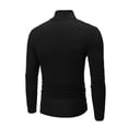 thumbnail image 3 of XUNZOO Chandails à Col Montant pour Hommes 3 Pcs Manches Longues Col Roulé Chandail Hauts Noir G, 3 of 5
