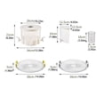 thumbnail image 4 of Oleegame 1PC Blue Juice Cold Kettle With Faucet Beverage Dispenser With Spigot Ice Tea Juice Pitcher 4 Compartment Beverage Container For Kitchen Gold, 4 of 9