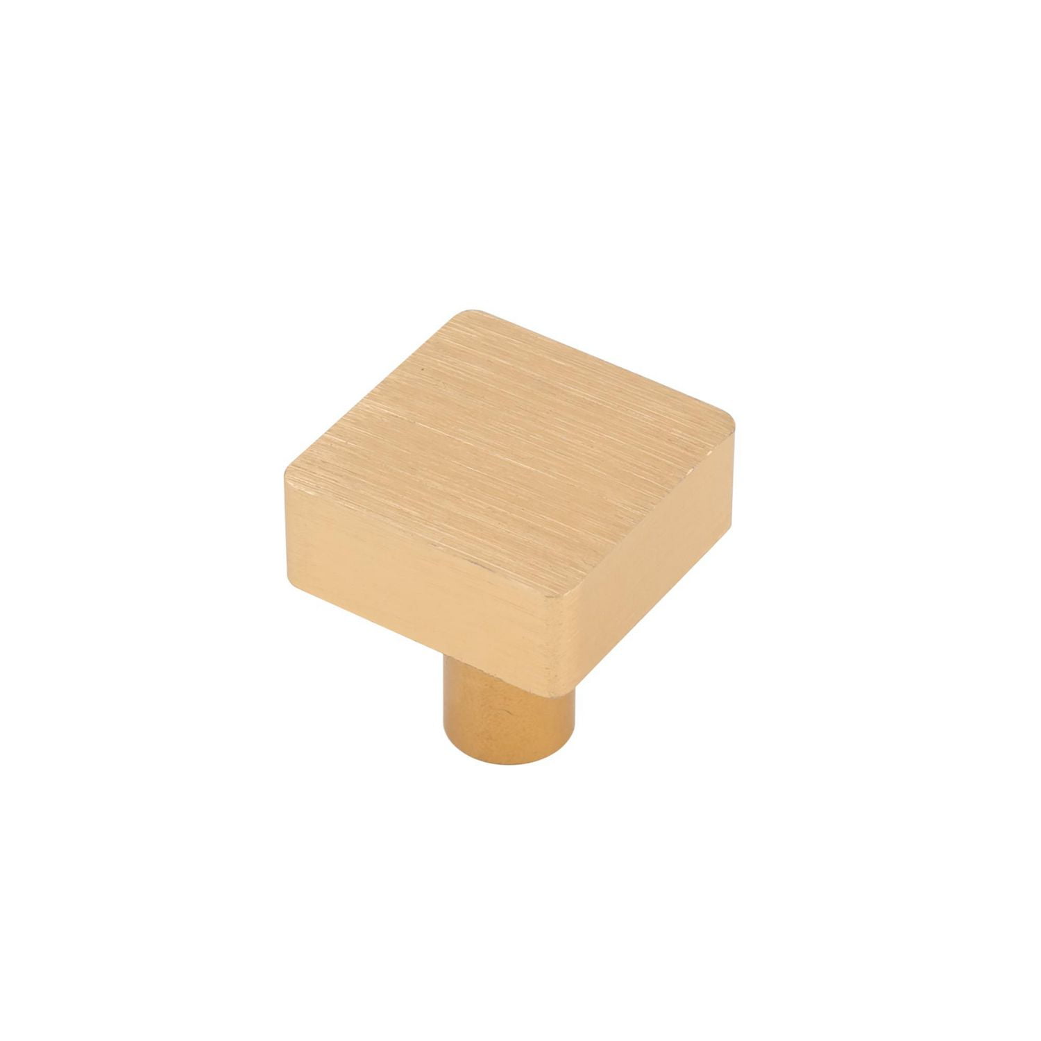 Era Square Paquet de 2 Bouton Dorée Brossée