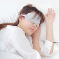 thumbnail image 4 of 8H Eye Mask Sleeping Travel Eyepatch Cotton Portable Cover Soft Blinder Rested Breathable Blindfolds Rest Comfortable Goggles Therapy Women Gray, 4 of 9