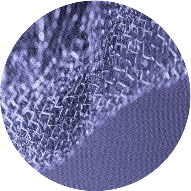 Ahgly Company Tapis Rond Lavable en Machine Intérieur Transitionnel Violet, 3 Pieds Rond