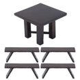 thumbnail image 4 of Dollhouse Furniture Table Set, 1:12 Scale Exquisite Workmanship 1:12 Miniature Dining Table Perfect Decoration  For Dollhouse Living Room, 4 of 8